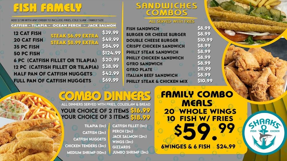 Sharks Fish and Chicken - South Chicago Heights Menu image 3