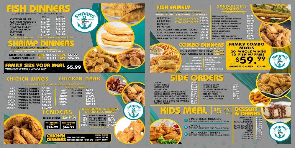 Sharks Fish and Chicken - South Chicago Heights Menu image 4